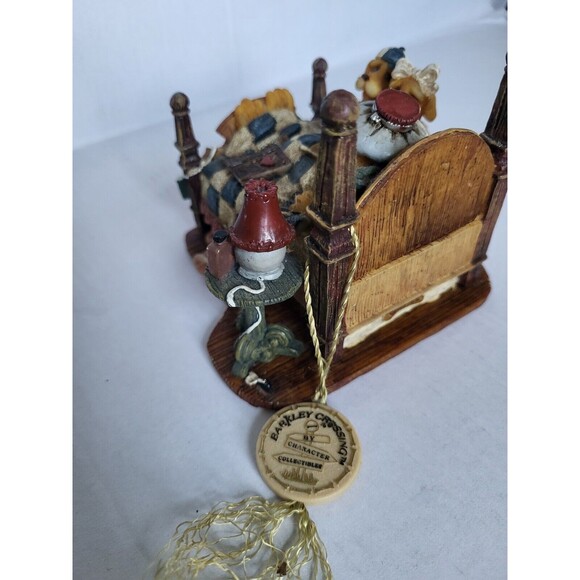 1996 Barkley Crossing My Achy Breaky Barkley Figurine Character Sick Dog In Bed - Picture 6 of 9